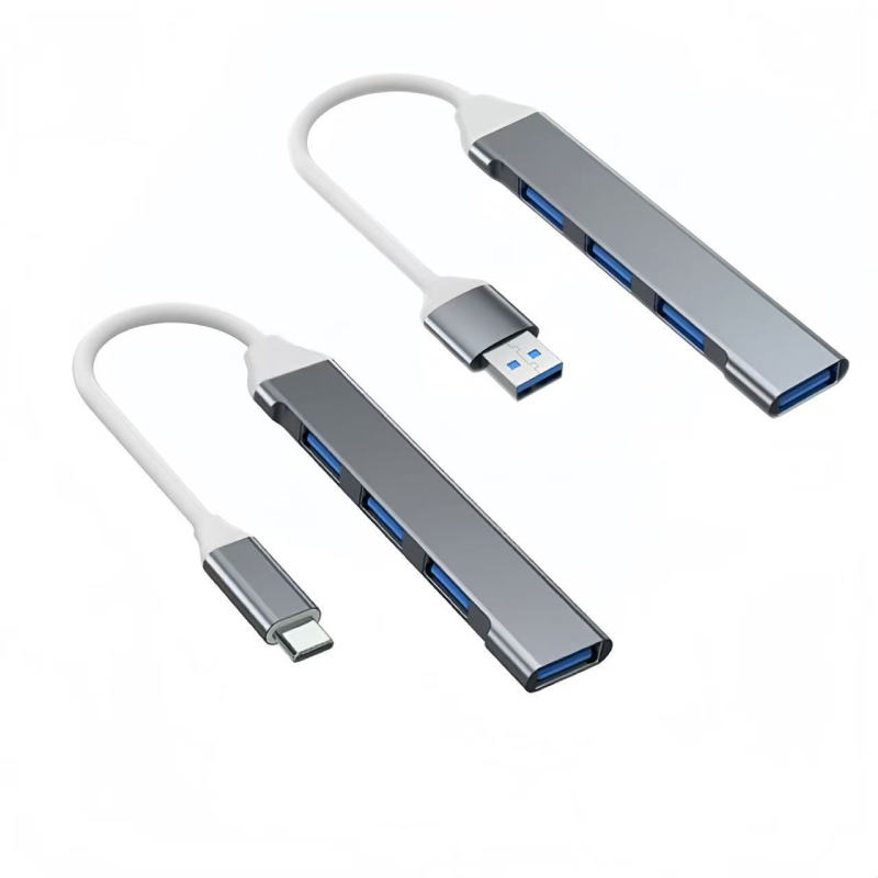 Type-C 4-in-1 USB hub, USB bővítő dokk, 1–4