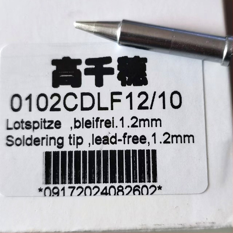 Spájkovací hrot s dlhou životnosťou 0102CDLF12, kompatibilný s ERSA I-TOOL, 1,2 mm