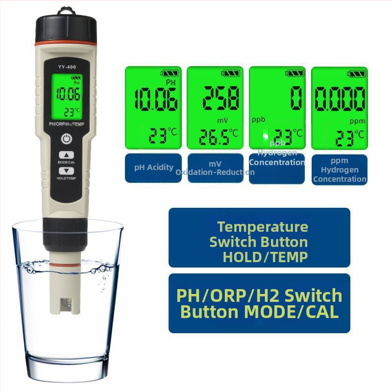 Viacparametrový tester vody na pH, ORP a obsah vodíka
