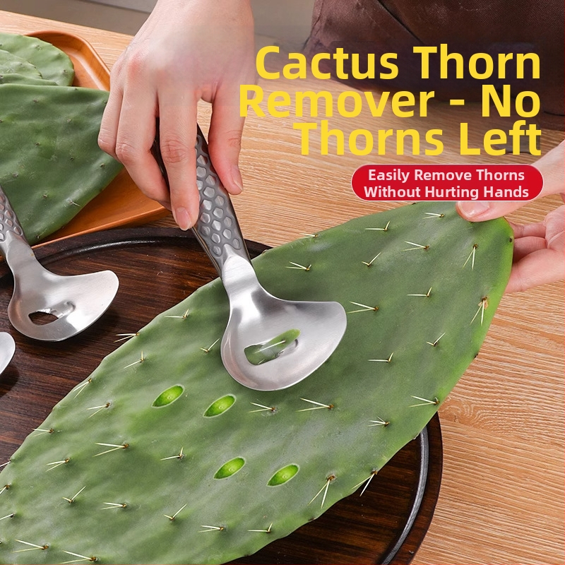 Cuțit pentru îndepărtarea țepilor de cactus și decojire, unealtă de bucătărie multifuncțională pentru sucuri