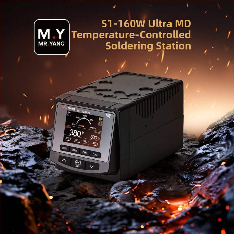 M.Y S1-160Ultra forrasztóállomás felosztott kialakítással és vezetékes fogantyúval mobiltelefon javításhoz