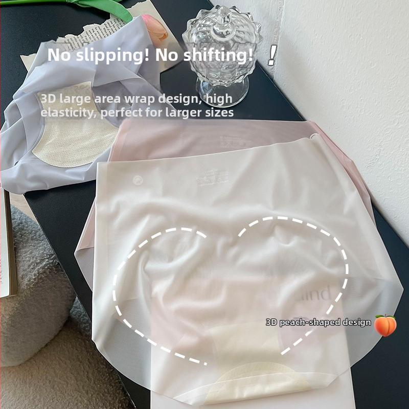 Varrás nélküli női jóga-fitness alsó, nyári magas derekú, Ice Silk anyagból, ultrakönnyű и lélegző