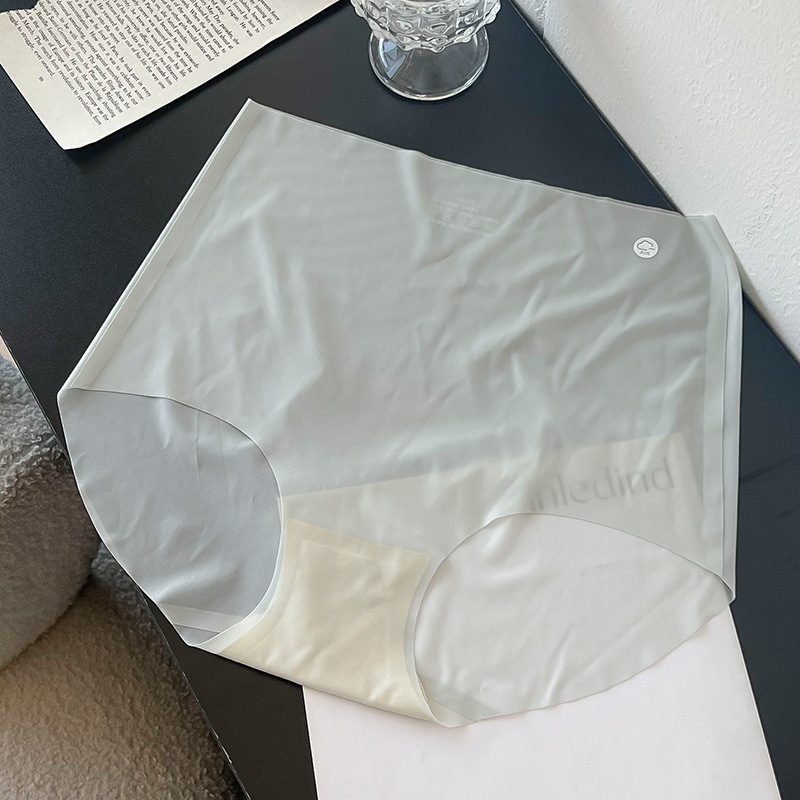 Varrás nélküli női jóga-fitness alsó, nyári magas derekú, Ice Silk anyagból, ultrakönnyű и lélegző