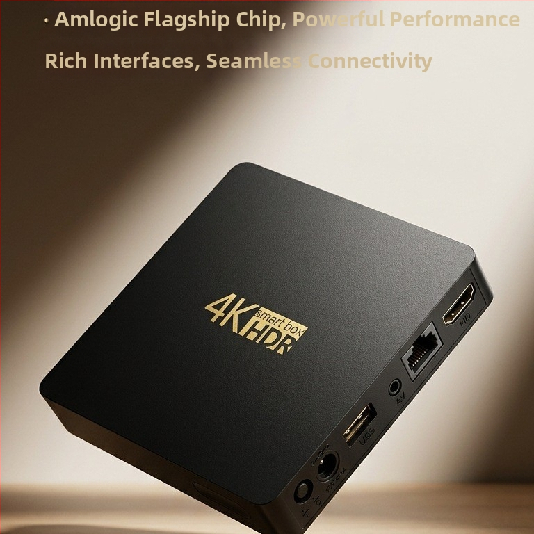 Q5 Android TV Box Bluetooth‑val, két sávos Wi‑Fi (2,4/5 GHz), hangvezérlés és képernyővetítés, Full HD