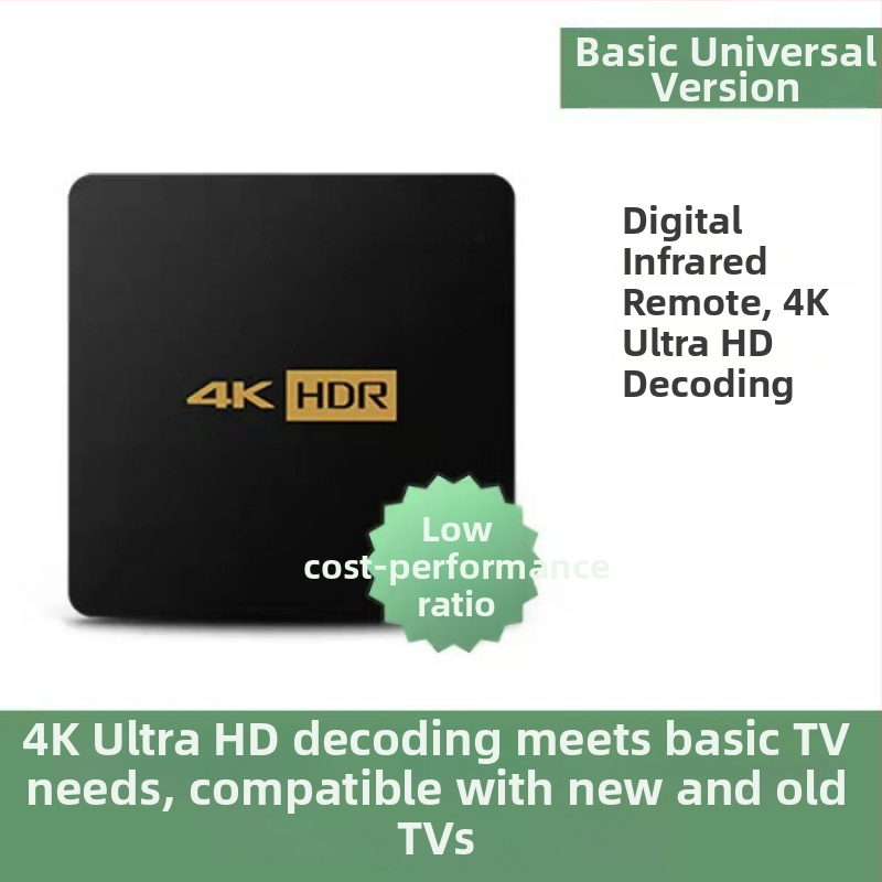Q5 Android TV Box Bluetooth‑val, két sávos Wi‑Fi (2,4/5 GHz), hangvezérlés és képernyővetítés, Full HD