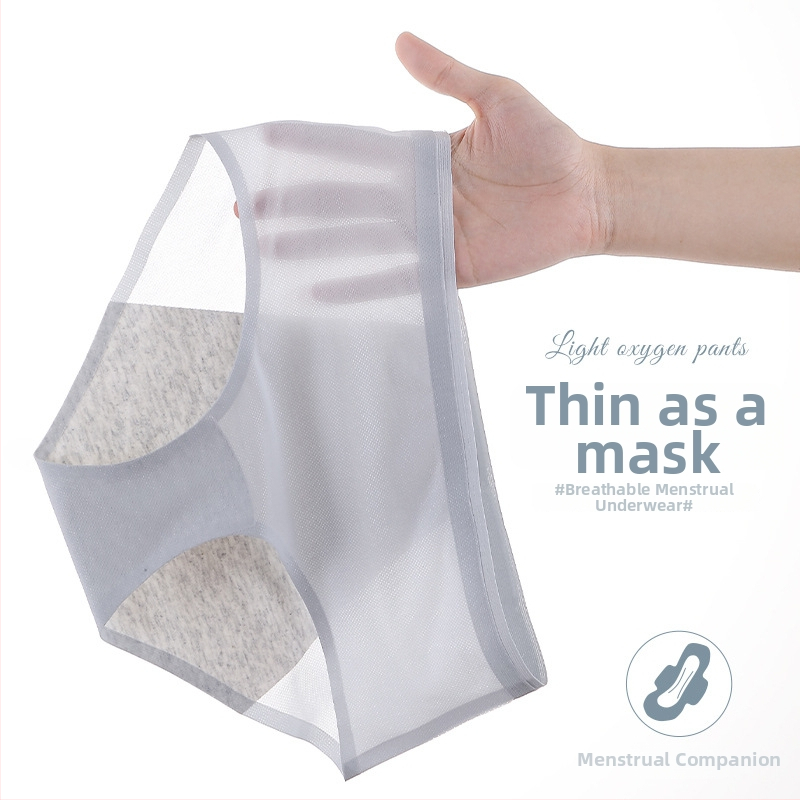 Dámske menštruačné nohavičky Ice Silk, nepriepustné, priedušné, bavlnené v rozkroku, hygienická spodná bielizeň na menštruáciu
