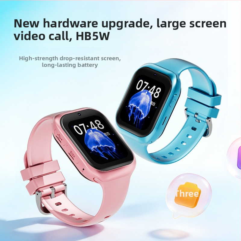 HB5W gyermekeknek szánt okosóra 4G, HD videohívások, GPS helymeghatározás, vízálló, csuklóra illeszkedő