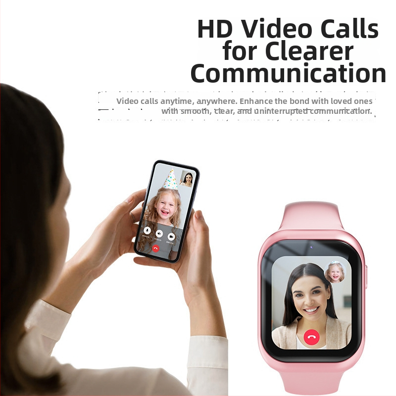 HB5W gyermekeknek szánt okosóra 4G, HD videohívások, GPS helymeghatározás, vízálló, csuklóra illeszkedő