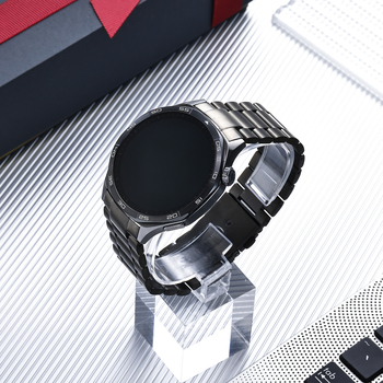 Huawei Watch GT5-höz tervezett ívelt, szilárd rozsdamentes acél szíj