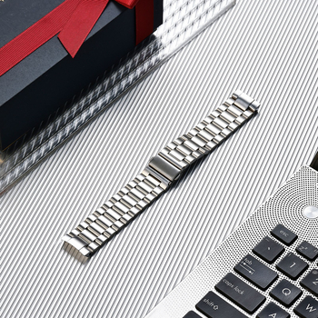 Huawei Watch GT5-höz tervezett ívelt, szilárd rozsdamentes acél szíj