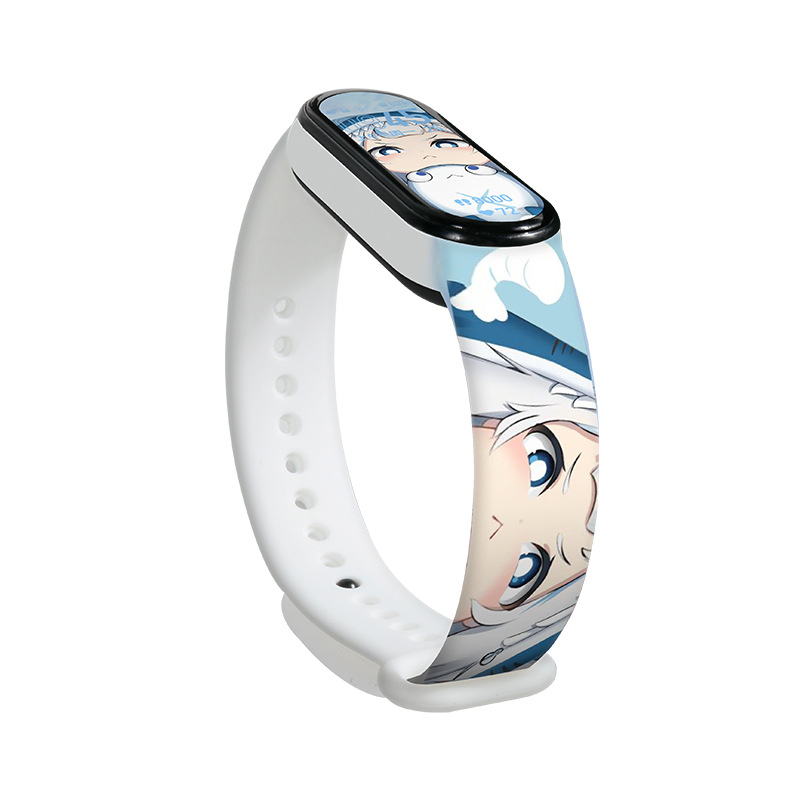 Karikatúra-stílusú csuklópánt Xiaomi Mi Band 4/5 és Mi Band 6 készülékekhez, NFC Verzió