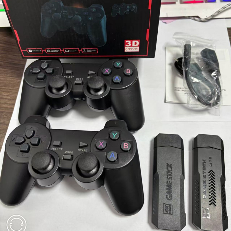 X2 nosztalgikus otthoni játékkonzol 64GB memóriával, vezeték nélküli kontrollerek, hűtőnyílások, HDMI 1080p, 3D klasszikus játékok