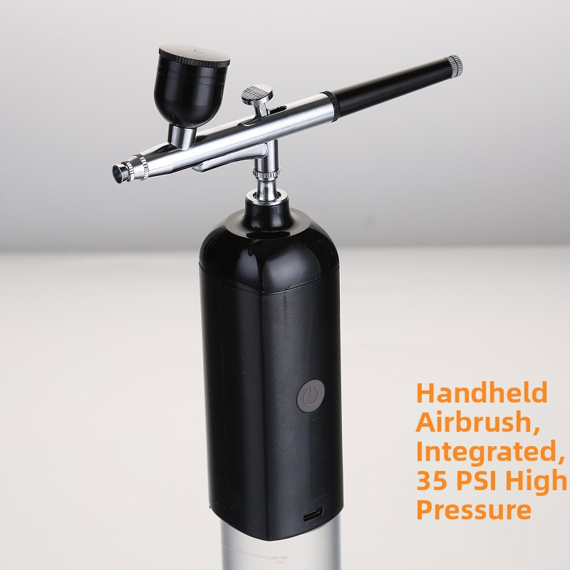 Mini elektromos airbrush pumpa készlet körömdíszítéshez, festéshez és színezéshez, kézi spraypisztoly