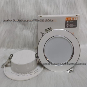 LED beépített mennyezeti downlight, 7W, kör alakú alumíniumtest, Bull-Eye lámpa a nappaliba, 7,5 cm nyílás