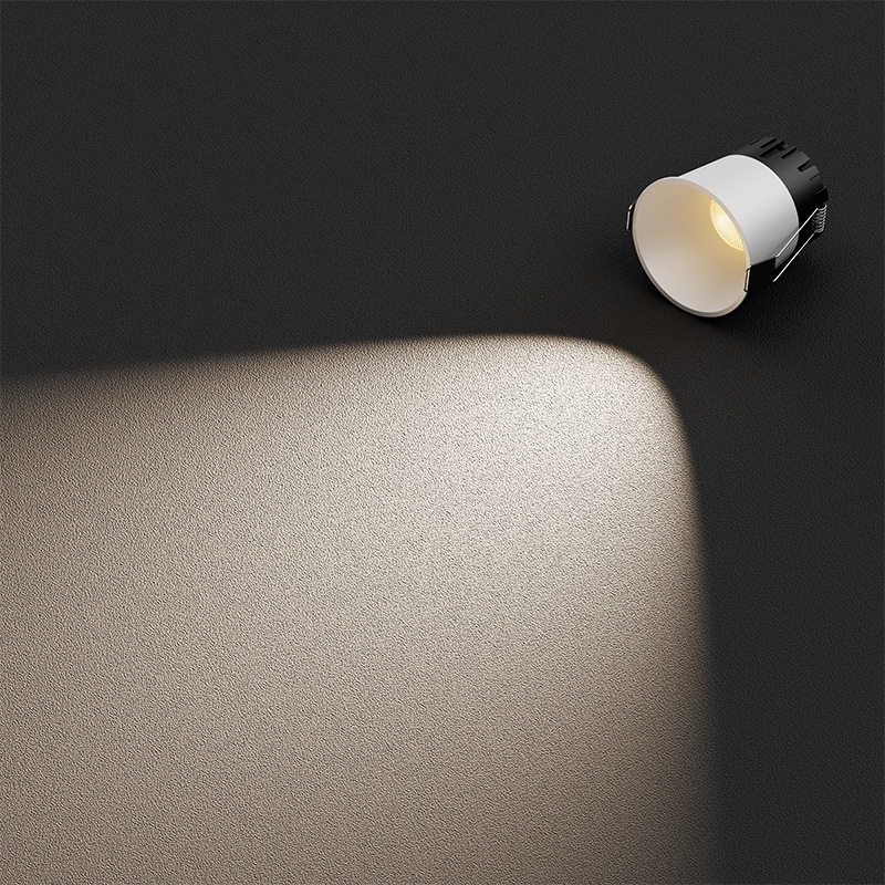 24V állandó feszültségű COB beépített downlight vitrinekhez, anti-glare, Ø75mm alumínium ház