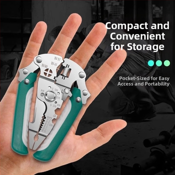 Fejlesztett ipari szintű 28-in-1 multifunkcionális vezetékhúzó fogó, összecsukható villanyszerelő eszköz crimpeléshez, vezetékek szétválasztásához és tekeréséhez