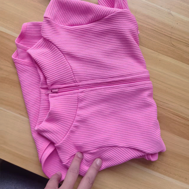 Nyári bordázott ribknit body nőknek – rövid ujjú, gumis cipzárral – alapréteg, külső ruházat