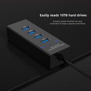 USB 3.0 hub, 4-portos bővítő dokk notebookhoz