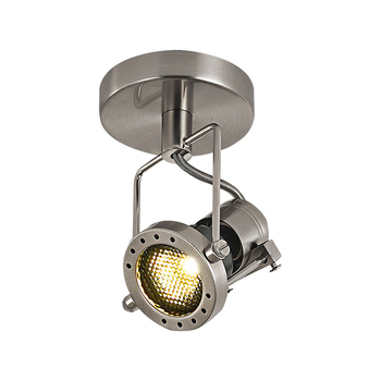 Ipari stílusú felületre szerelt LED spotok, Bauhaus retro fém állítható világítás kávézók és ruházati üzletek számára.