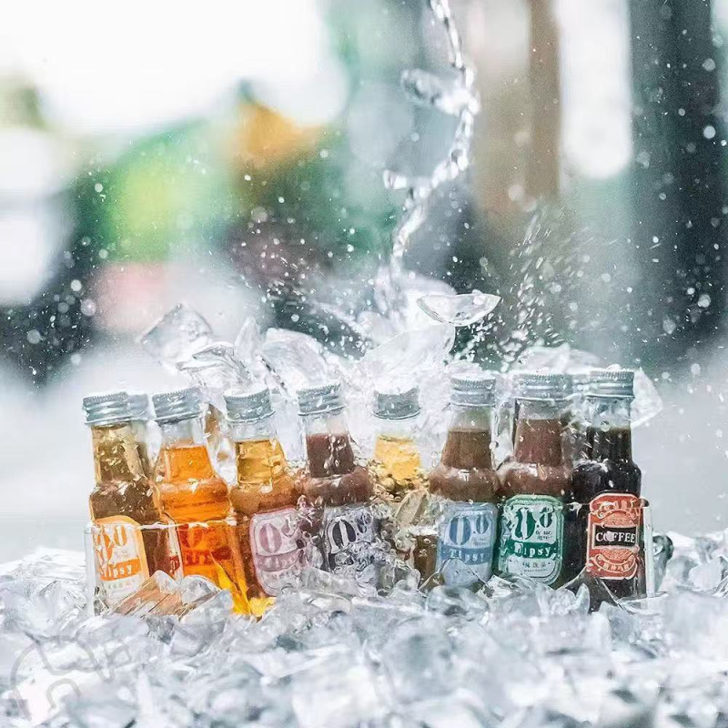 50 ml-es mini alkoholos üveg PET műanyagból, koktélhoz kis kapacitású üveg, kóstoló pohár, kreatív üveg