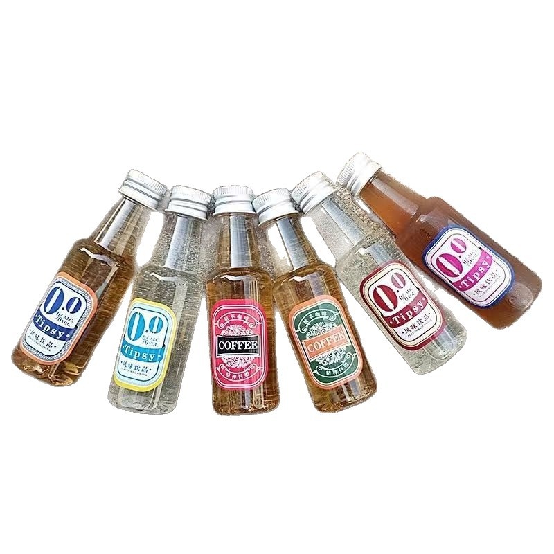 50 ml-es mini alkoholos üveg PET műanyagból, koktélhoz kis kapacitású üveg, kóstoló pohár, kreatív üveg