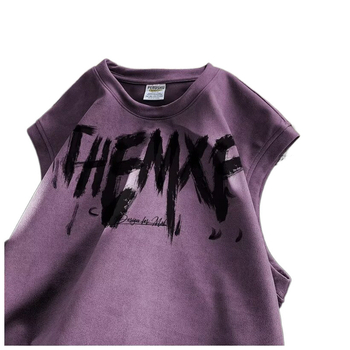 Uniszex ujjatlan nyári vékony, légáteresztő póló, laza szabás, hétköznapi streetwear