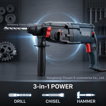 2-28mm könnyű ütvefúró, 3 funkciós multiszerszám, európai/amerikai/brit dugókkal