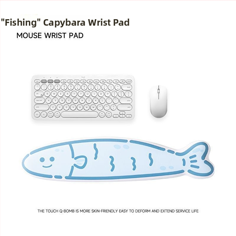 Podložka pod myš Capybara Wrist Rest s pamäťovou penou, roztomilá kreslená podložka na stôl pre klávesnicu počítača, protišmyková