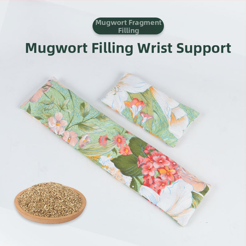 Mugwort kéz- és csukló párna, moxibuzciós alátét, férfiaknak és nőknek, irodai használat, egér és billentyűzet alátámasztása