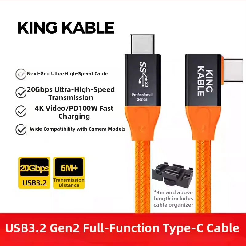 Sony A7M3, A7R3 és A7R4 fényképezőgépekhez USB Type-C kábel számítógéphez csatlakoztatáshoz, gyors adatátvitel