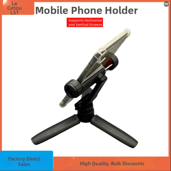 Új hordozható élő közvetítés tartó telefonhoz, asztali mini tripod, vízszintes és függőleges nézet, műanyag