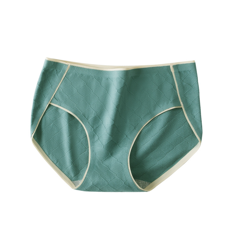 Női pamut seamless jacquard alsó, középmagas derekú, lélegző és kényelmes.