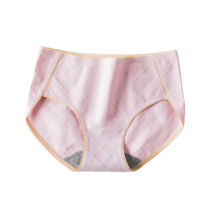 Női pamut seamless jacquard alsó, középmagas derekú, lélegző és kényelmes.