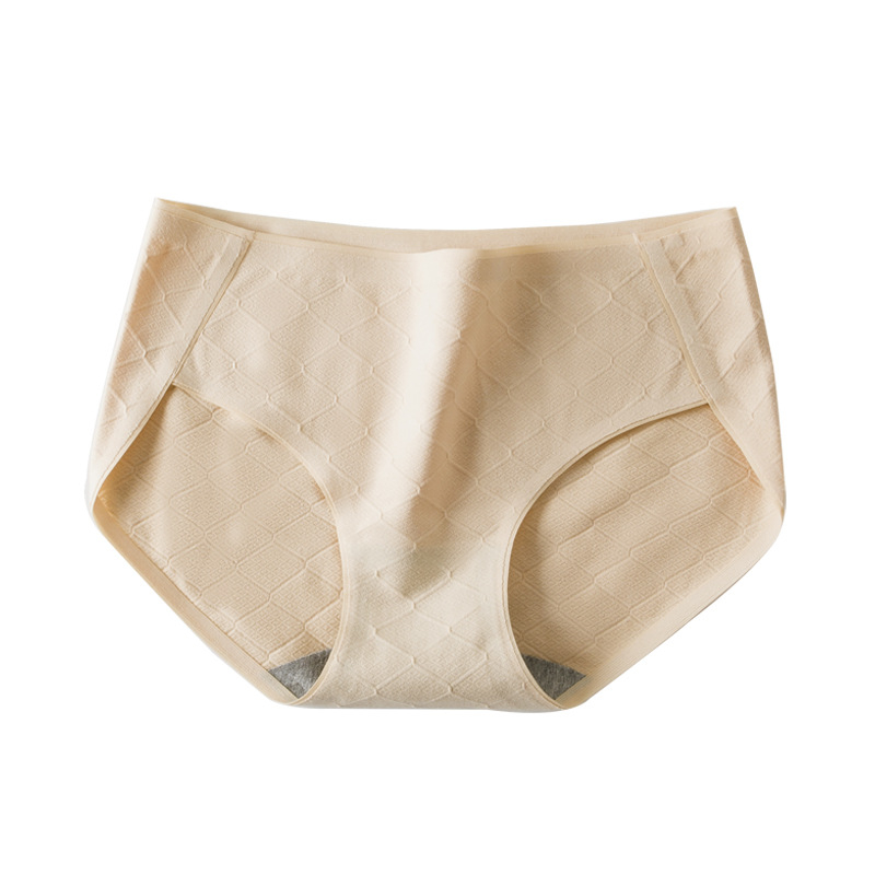 Női pamut seamless jacquard alsó, középmagas derekú, lélegző és kényelmes.