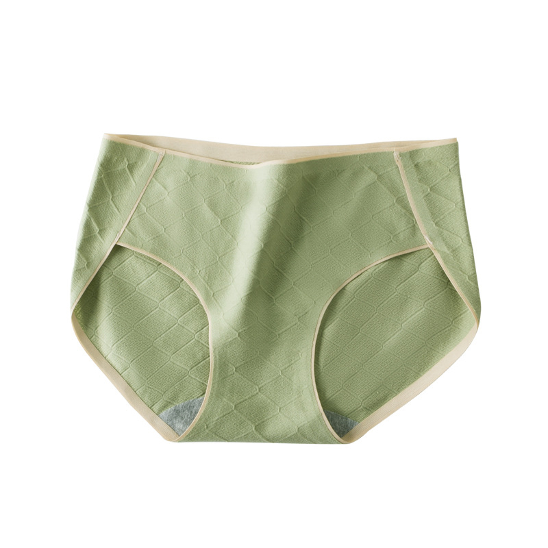 Női pamut seamless jacquard alsó, középmagas derekú, lélegző és kényelmes.