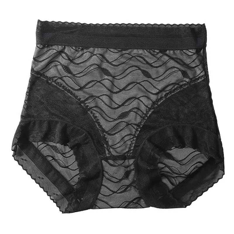 Női jacquard lélegző bugyi, magas derekú, hasat formáz és feneket emel, vékony, könnyű, varrat nélküli, belső pamut bélés.