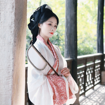 Lila bambusz kör alakú kézi fan hosszú nyéllel, kés alakú design Hanfu fotórekvizit, vintage stílus