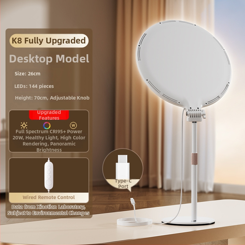 Telefonos élő közvetítéshez asztali/állványos LED világítás — multifunkcionális, lágy fény fotózáshoz és arcápoláshoz