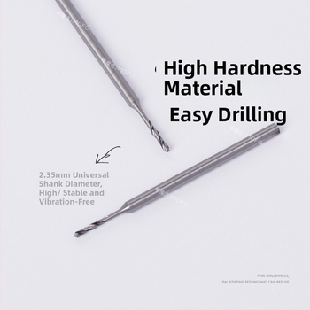 Gyémántberakásos körömfúrófej, meghosszabbított csúccsal a gyors lyukasztáshoz, wolframszálból készült körömfúró