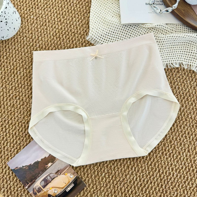 Magas derekú női alsónemű, 80 darab, nyárra vékony jacquard, kényelmes, varrás nélkül, lélegző, antibakteriális