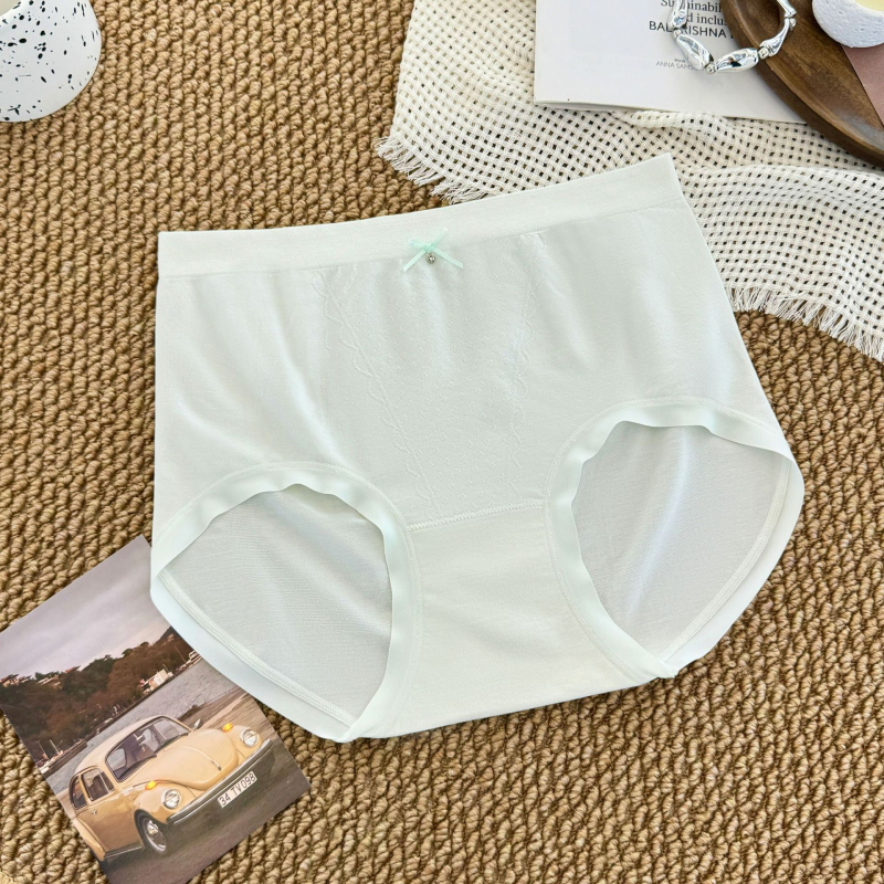 Magas derekú női alsónemű, 80 darab, nyárra vékony jacquard, kényelmes, varrás nélkül, lélegző, antibakteriális