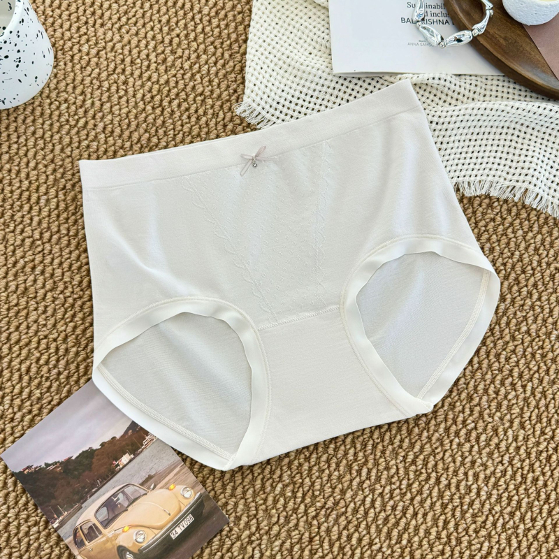 Magas derekú női alsónemű, 80 darab, nyárra vékony jacquard, kényelmes, varrás nélkül, lélegző, antibakteriális