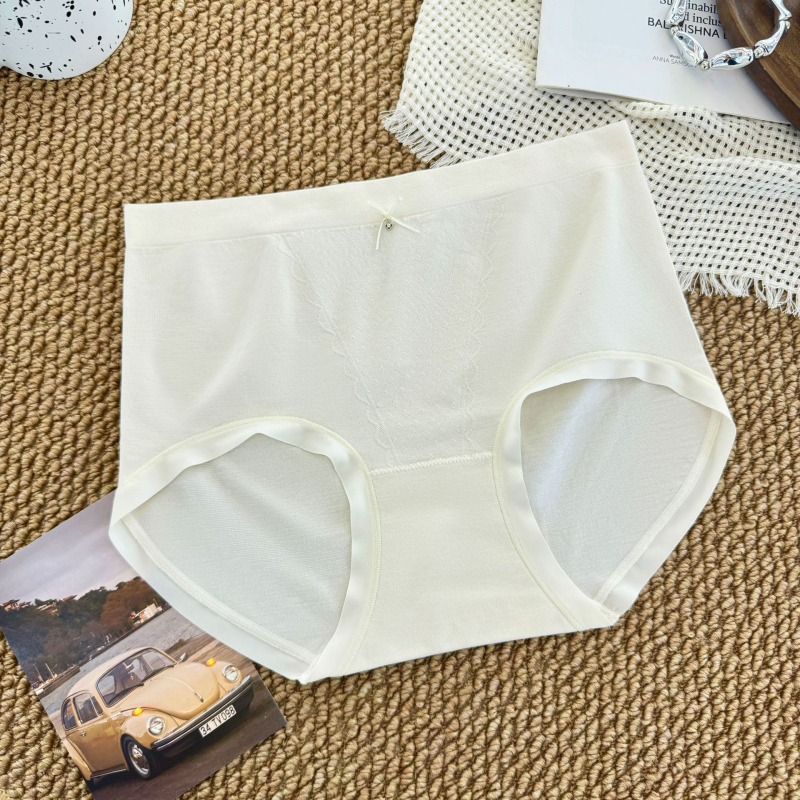 Magas derekú női alsónemű, 80 darab, nyárra vékony jacquard, kényelmes, varrás nélkül, lélegző, antibakteriális