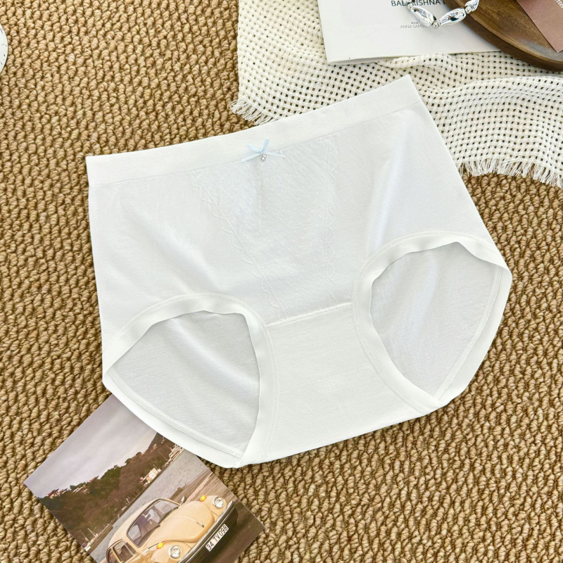 Magas derekú női alsónemű, 80 darab, nyárra vékony jacquard, kényelmes, varrás nélkül, lélegző, antibakteriális