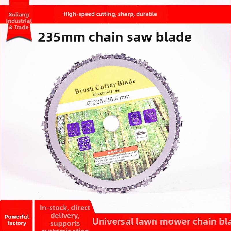 235 mm láncos körfűrészlap faipari felhasználásra, 9 hüvelykes és 7 hüvelykes körfűrészlapok bozótvágóhoz