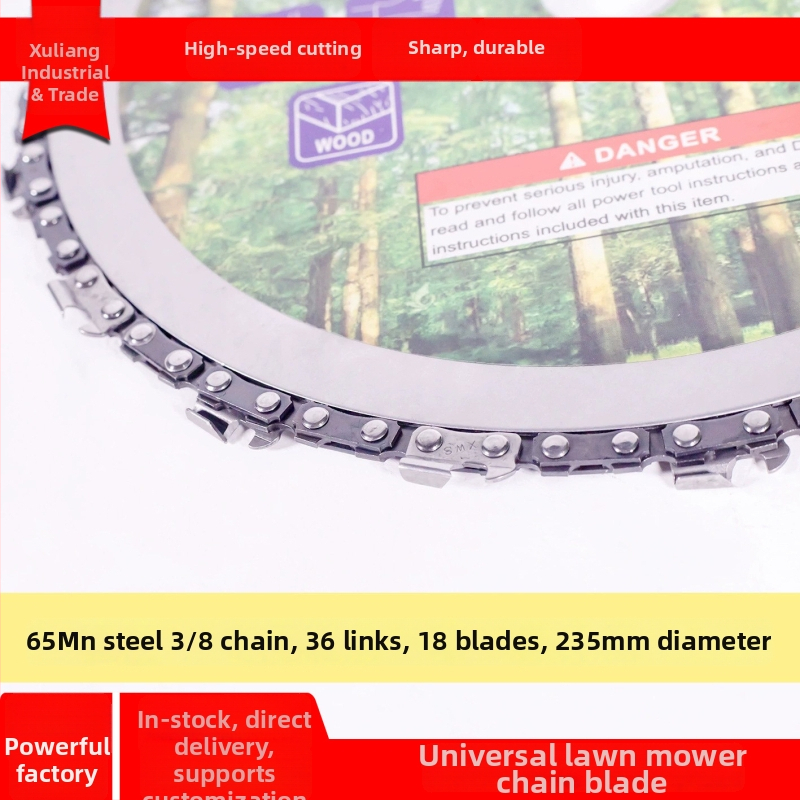 235 mm reťazový pílový kotúč na drevo, 9-palcové a 7-palcové kruhové kotúče pre krovinorezy