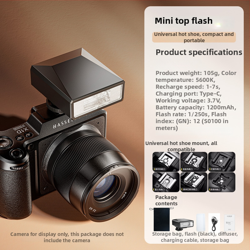 Hot shoe vaku és töltőfény tükör nélküli kamerákhoz — Sony, Fujifilm, Canon, Nikon, Panasonic, élő közvetítéshez