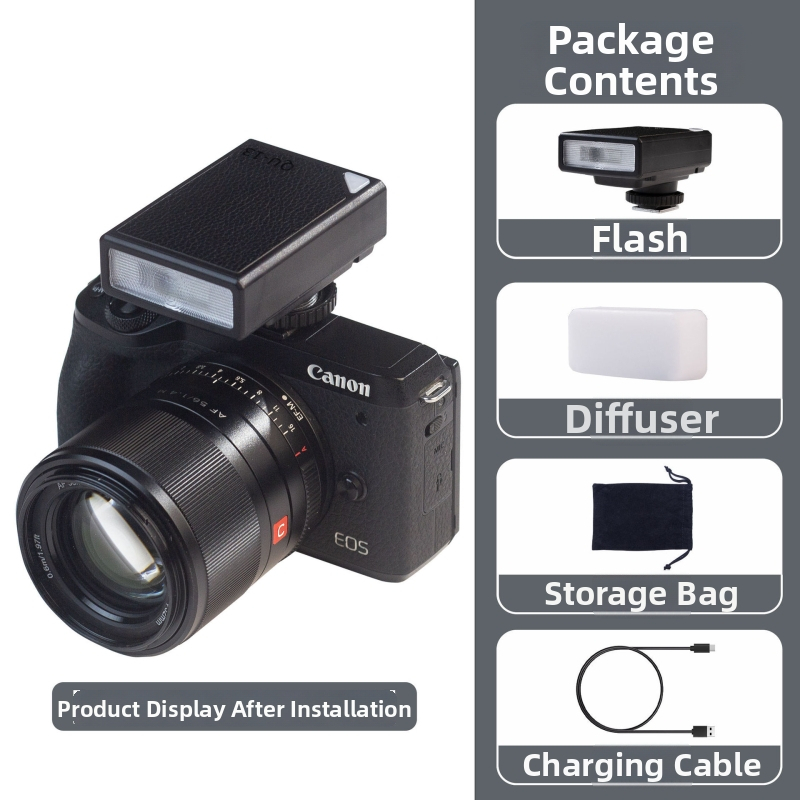 Hot shoe vaku és töltőfény tükör nélküli kamerákhoz — Sony, Fujifilm, Canon, Nikon, Panasonic, élő közvetítéshez