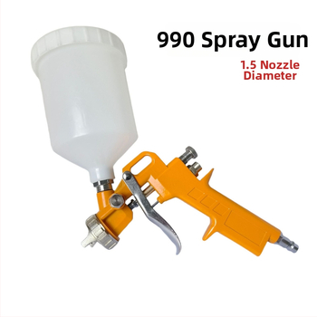 S-990 pneumatikus festőpisztoly, 1,5 mm-es fúvóka, 600 ml felső tartály, autóipari és faipari felületekhez