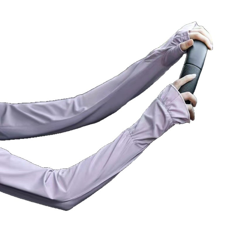 Női Nylon Ice Silk karvédők, laza szabás, hűtés és UV-védelem, arcmaszk